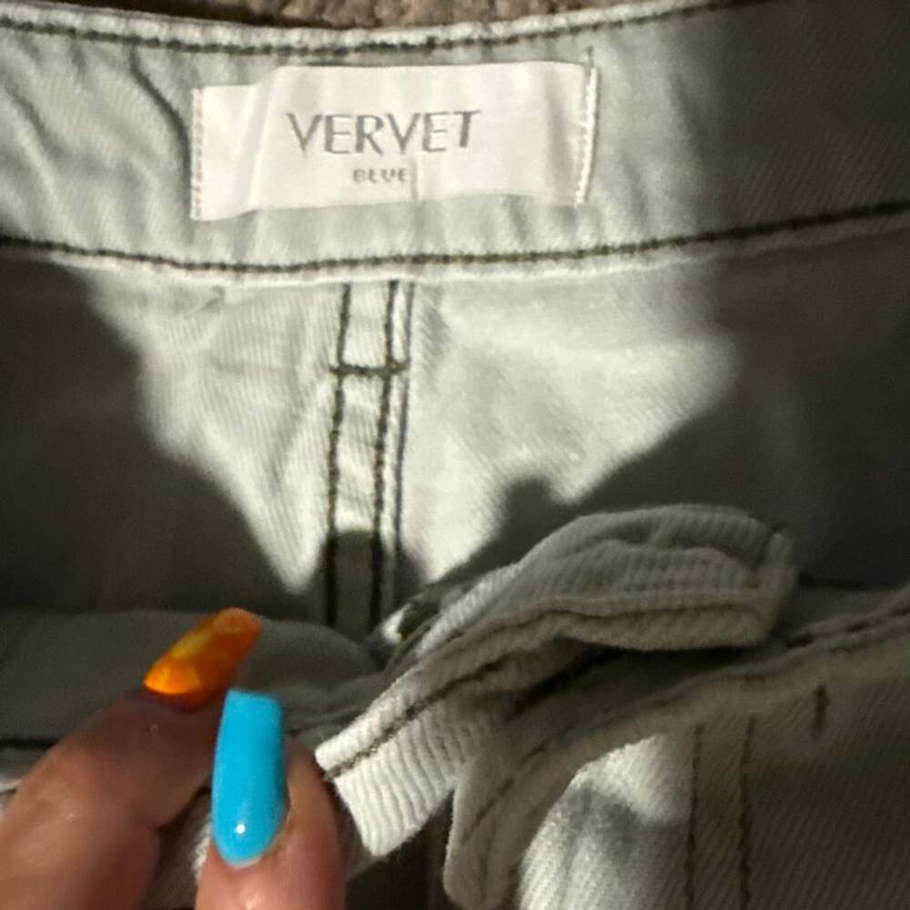Vervet Blue Cargo Pants Light Green 27